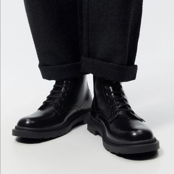 Zara Other - Zara Laced Boots Black for Men (New with tag)size 39
